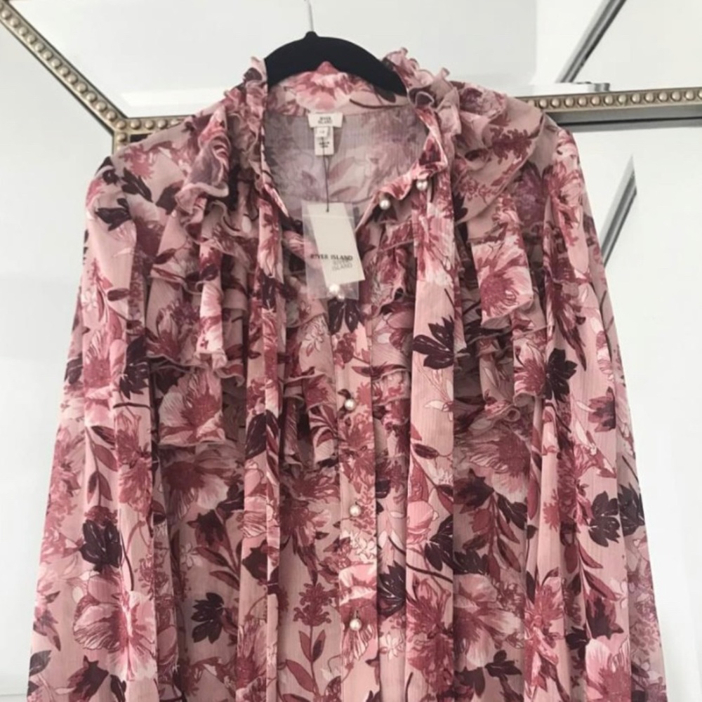 River Island ruffled blouse